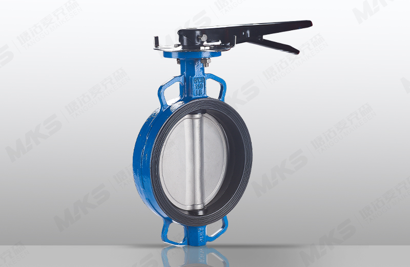 对夹中线蝶阀（手柄）