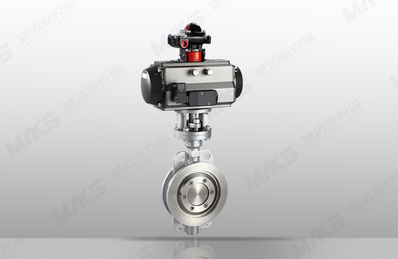 气动硬密封对夹蝶阀